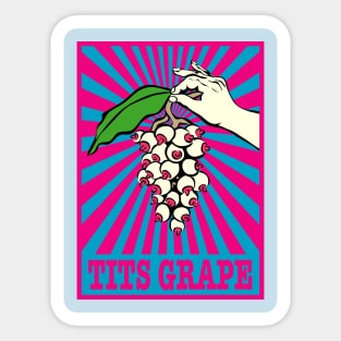 TITS GRAPE Sticker